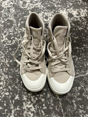 adidas Neutral Beige Low-Top Canvas Sneakers